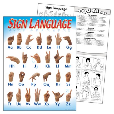 Trend Enterprises® Sign Language Learning Chart