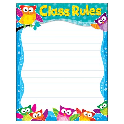 Trend Enterprises® Class Rules Owl-Stars!® Learning Chart, Grade PreK - 5th