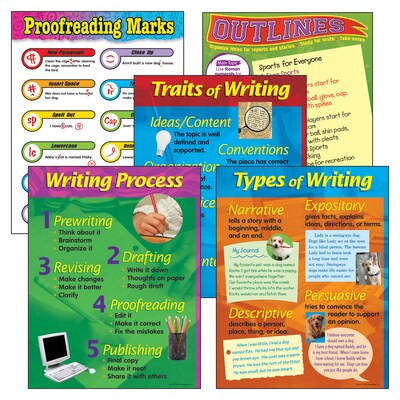 Trend® Learning Chart Combo Packs, Writing Essentials