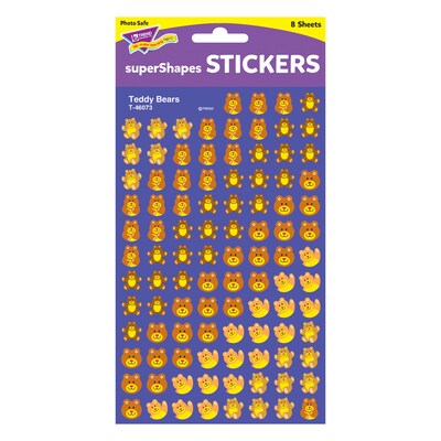 Trend Teddy Bears superShapes Stickers, 800 CT (T-46073)