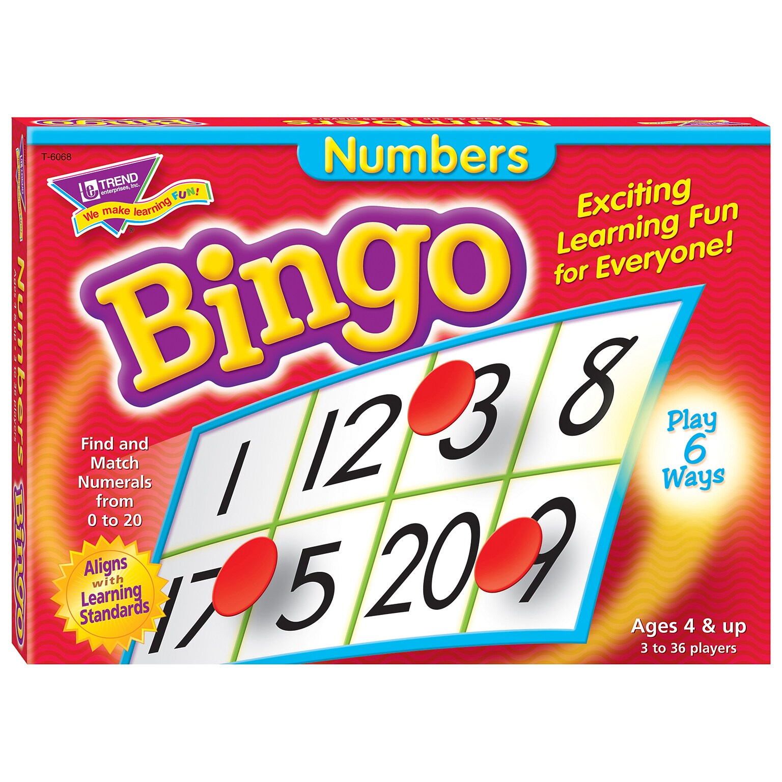 TREND enterprises, Inc. Numbers Bingo Game (T-6068)