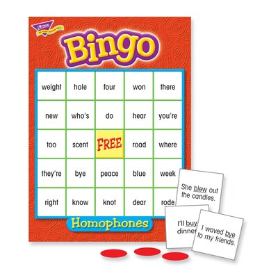 TREND enterprises, Inc. Homophones Bingo Game (T-6132)