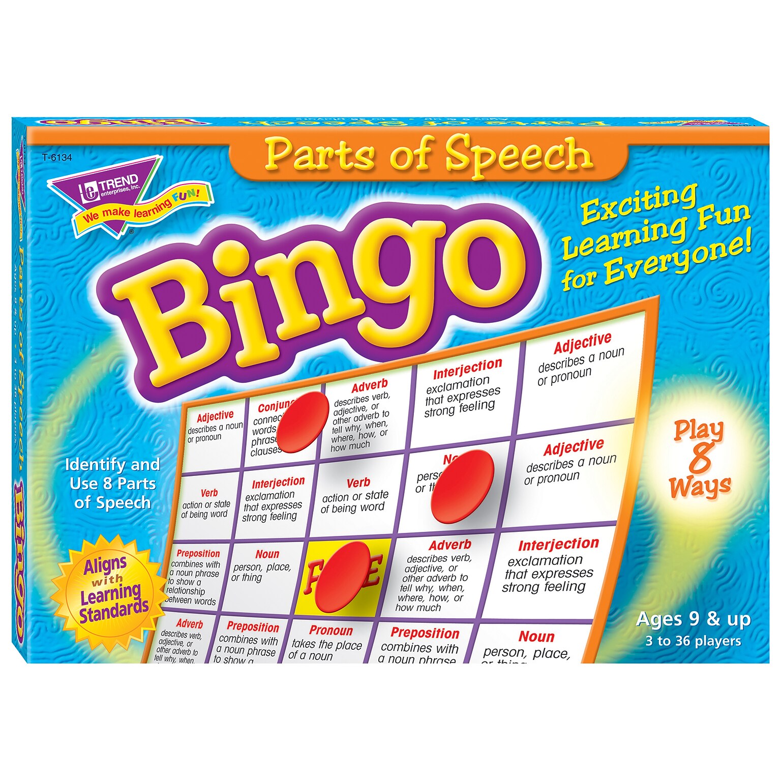 Trend® Bingo Games, Parts of Speech