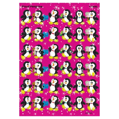 Trend Proud Penguins Sparkle Stickers, 72 CT (T-63045)
