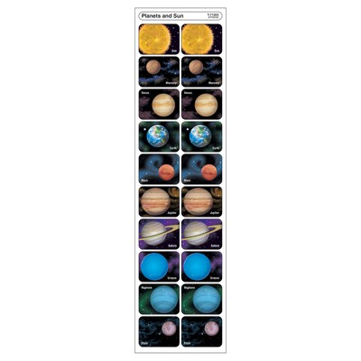 Trend Planets and Sun Applause STICKERS, 100 ct. (T-71003)