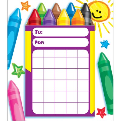 Trend Colorful Crayons Incentive Pad, 36 sheets (T-73064)