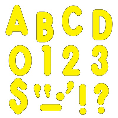 Trend 7 Ready Letters, Yellow