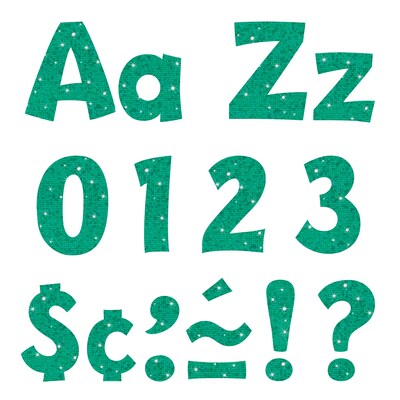 Trend 4in Ready Teal Sparkle, (T-79780)
