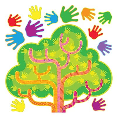 Bulletin Board Sets, Hands in Harmony - Tree