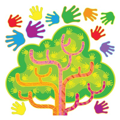 Bulletin Board Sets, Hands in Harmony - Tree