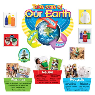 Trend® Bulletin Board Sets, Reduce, Reuse & Recycle