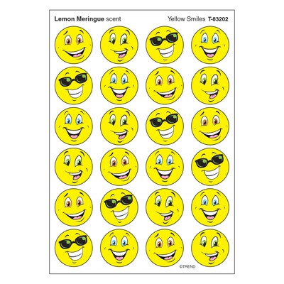 Trend Yellow Smiles/Lemon Meringue Stinky Stickers, 96 ct. (T-83202)