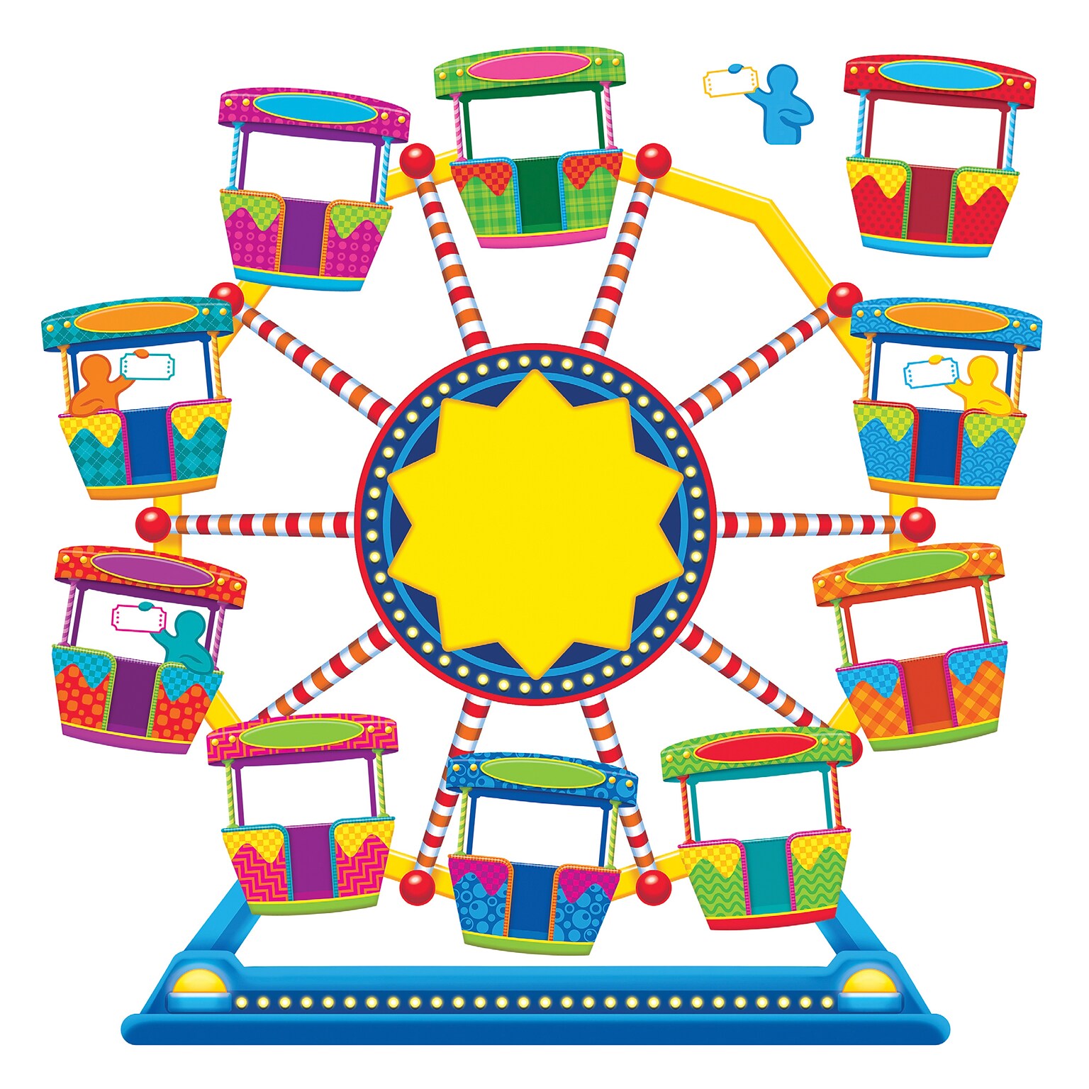 Trend Enterprises® Bulletin Board Set, Ferris Wheel Job Chart Plus