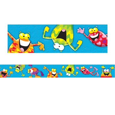 Trend® Bulletin Board Borders, Frog Tastic Bolder Borders®