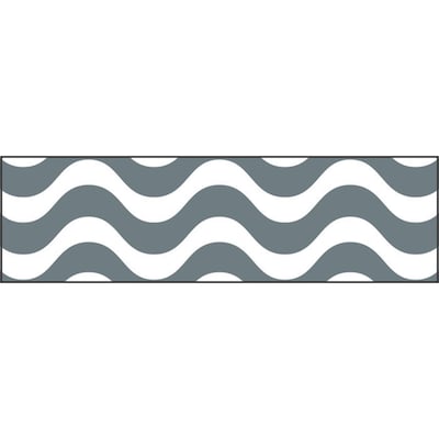 Trend Enterprises® Toddler - 12th Grade Bolder Border, Gray Wavy, 11/Pack