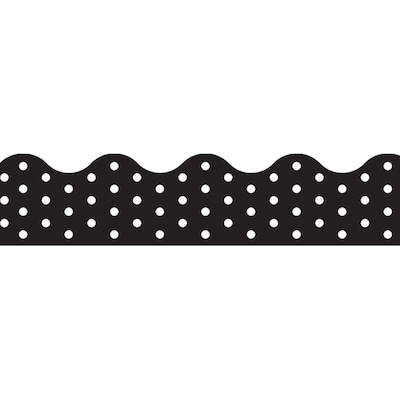 Trend Enterprises® Toddler - 12th Grade Terrific Trimmer, Black Polka Dots, 12/Pack