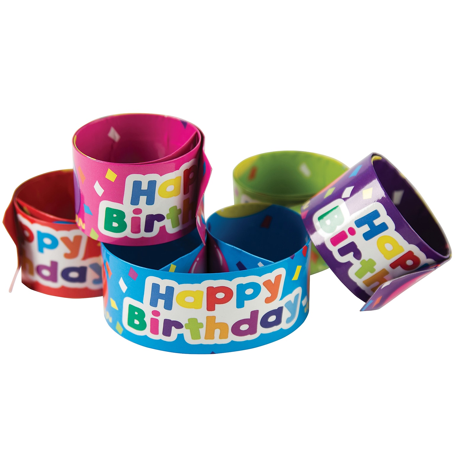 Teacher Created Resources Happy Birthday Balloons Slap Bracelets, Grades K+ (TCR20666)