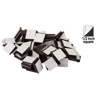 Teacher Created Resources Adhesive Magnetic Squares, Black, 100/Set (TCR20720)