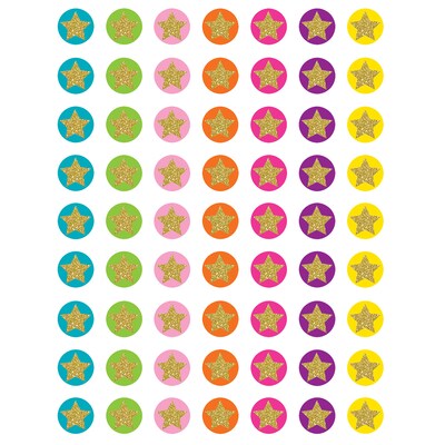 Teacher Created Resources® Confetti Stars Mini Stickers, Pack of 378 (TCR3602)