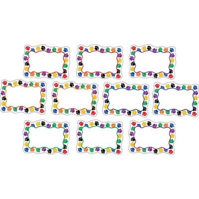 Teacher Created Resources Accents, Colorful Paw Prints Blank Cards