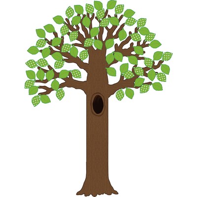 Teacher Created Resources Bulletin Board Display Set, Big Tree with Polka Dot Leaves (TCR5435)