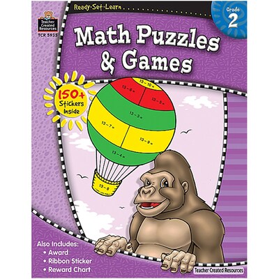 Ready•Set•Learn: Math Puzzles & Games, Grade 2