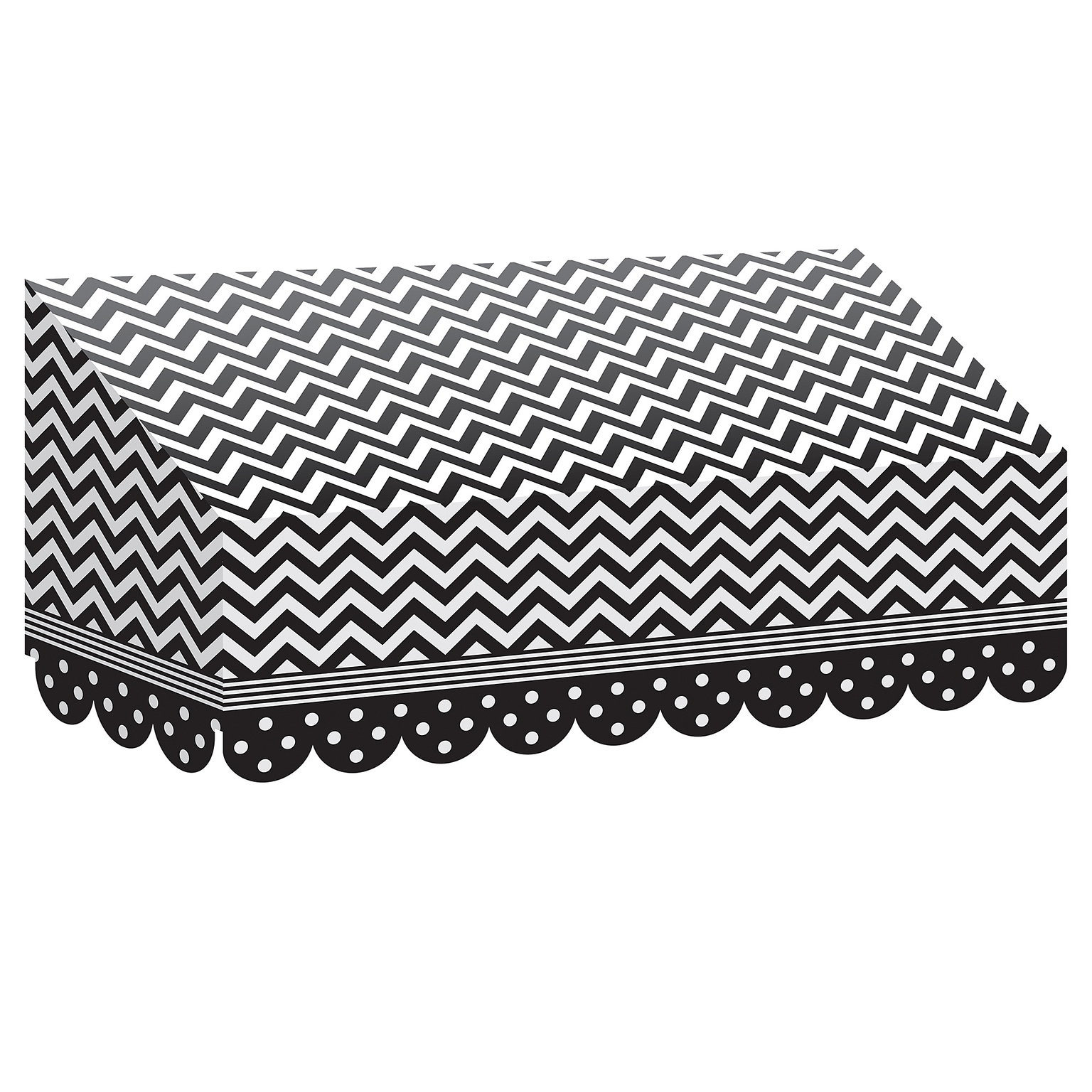 Teacher Created Resources Black & White Chevrons and Dots Awning (TCR77164)