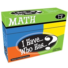 Teacher Created Resources I Have, Who Has Math Game, Grade 1-2 (TCR7817)