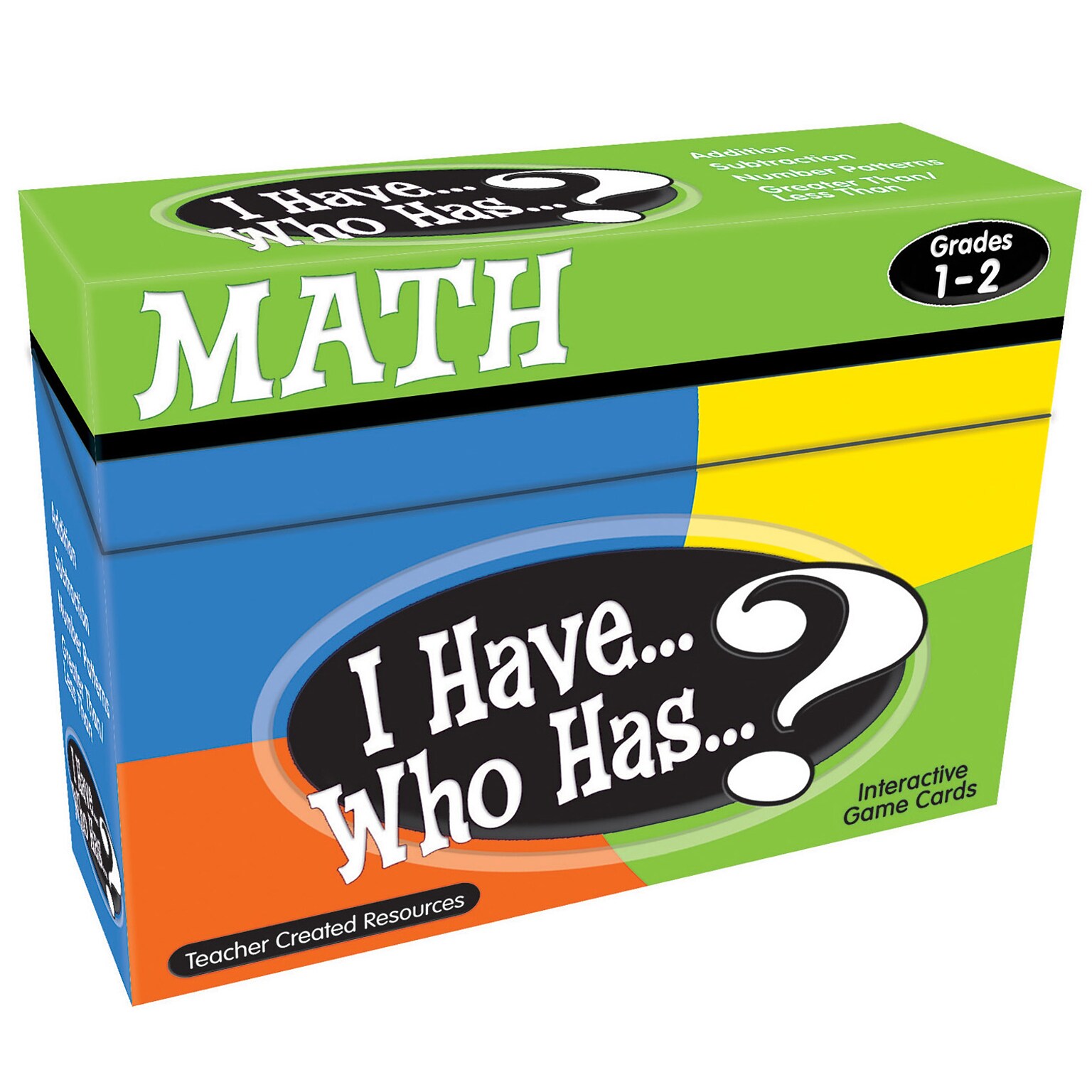 Teacher Created Resources I Have, Who Has Math Game, Grade 1-2 (TCR7817)