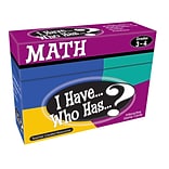 Teacher Created Resources I Have, Who Has Math Game, Grade 3-4 (TCR7819)