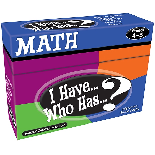 I Have...Who Has...? Math, Grades 4-5