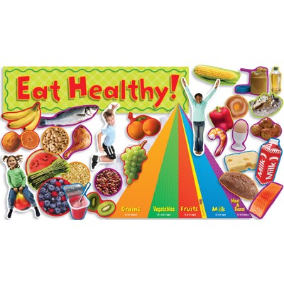 Teachers Friend Mini Bulletin Board Sets, Nutrition w/Food Pyramid