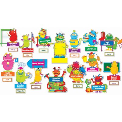 Teachers Friend Bulletin Board Sets, Monters at Work