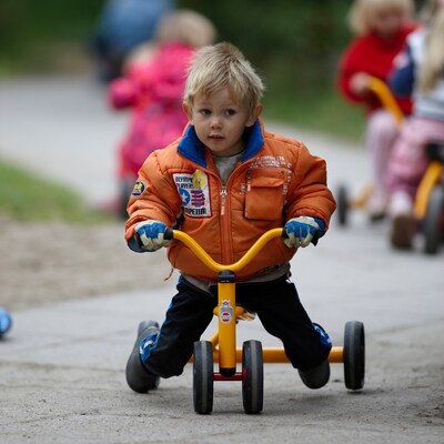 Winther Duo Pushbike for One, Yellow, Ages 1-3 Years (WIN584)