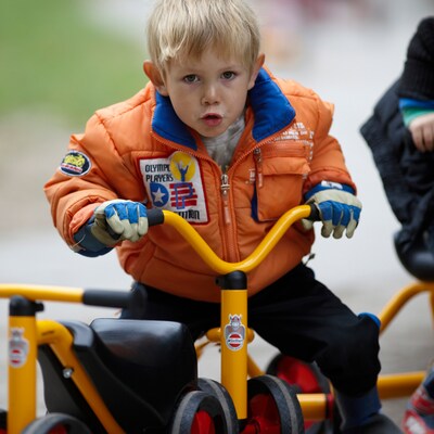 Winther Duo Pushbike for One, Yellow, Ages 1-3 Years (WIN584)