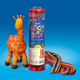 Wikki Stix® Super Wikki Stix® Perfect Craft Toy, Assorted (WKX809