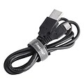 Insten® 3.3 Micro USB 2.0 A/B 2-in-1 Data Charging Cable, Black