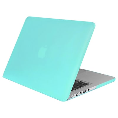 Insten Aqua Blue Rubberized Rubber Hard Cover Case for Apple Macbook Pro Retina Display 13, Turquoise