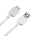 Insten® 3 USB Data Cable For Samsung Galaxy Note 3, White