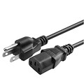 Insten 6FT Black 3 Prong US Plug AC Power Adapter Cable Cord for PC Laptop Desktop / Printers / Monitors