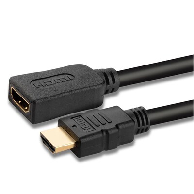 Insten® High Speed 1991146 8 HDMI Cable 28AWG Male to Female Extension, Black