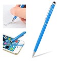 Insten® Universal 2-in-1 Capacitive Stylus with Ball Point Pen, Blue