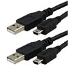 Insten 2-pack 6ft 6 USB Charger Cable for Sony PS3 Controller (USB A to Mini B 5-pin cord)