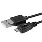 Insten® 10' Micro USB 2.0 A/B 2-in-1 Cable, Black