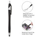 Insten Black Stylus Touch Screen Pen-76 (with Ballpoint Pen) For iPad Pro Mini Air 1 2 iPhone 6/6s + Smartphone Tablet