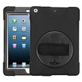 Insten Rotatable Hard Stand Protective Case Cover (with Wristband) For Apple iPad Air - Black