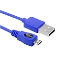 Insten 6 Micro USB 2.0 Data Sync Charger Cable For Smartphone, Blue
