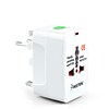 Insten® World Wide Travel Charger Adapter Plug, White