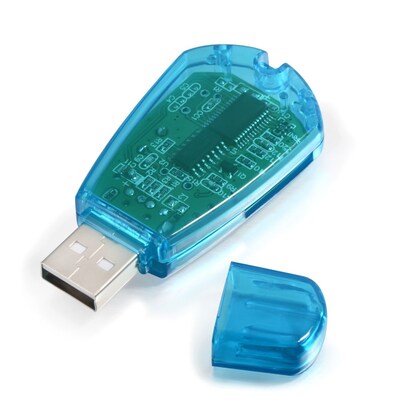 Insten SIM Card Reader, Blue