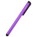 Insten® Universal Stylus With Clip For iPhone, iPad, Purple